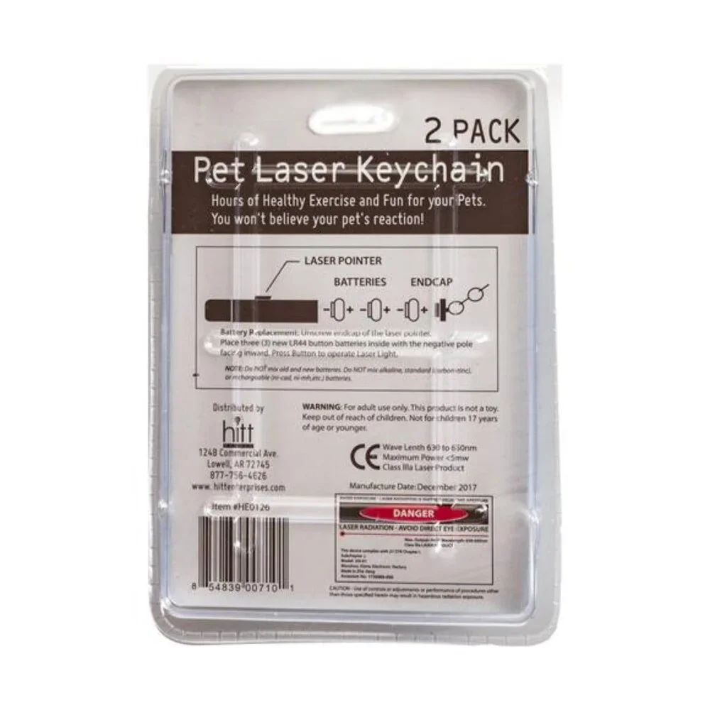 Pet Laser Exerciser and Keychain Toy 2 Pack